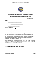 Entrepreneurship (Worksheet).doc
